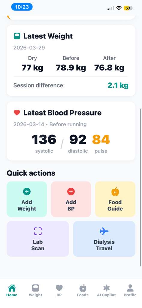 Nephrix app dashboard